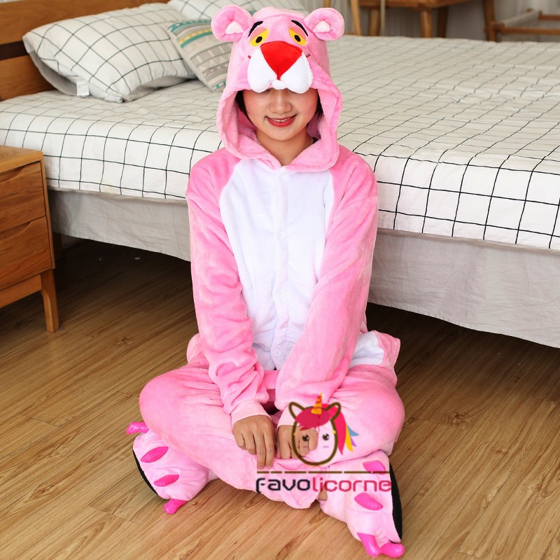 Combinaison pyjama panthere rose store