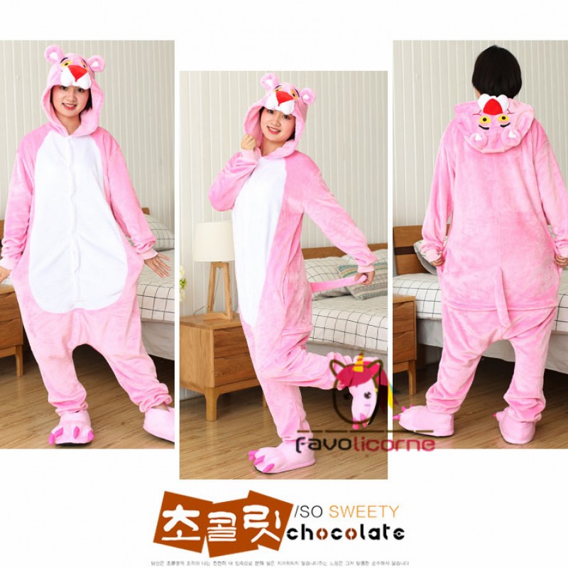 Pyjama La Panth re Rose Combinaison Femme Homme D guisement