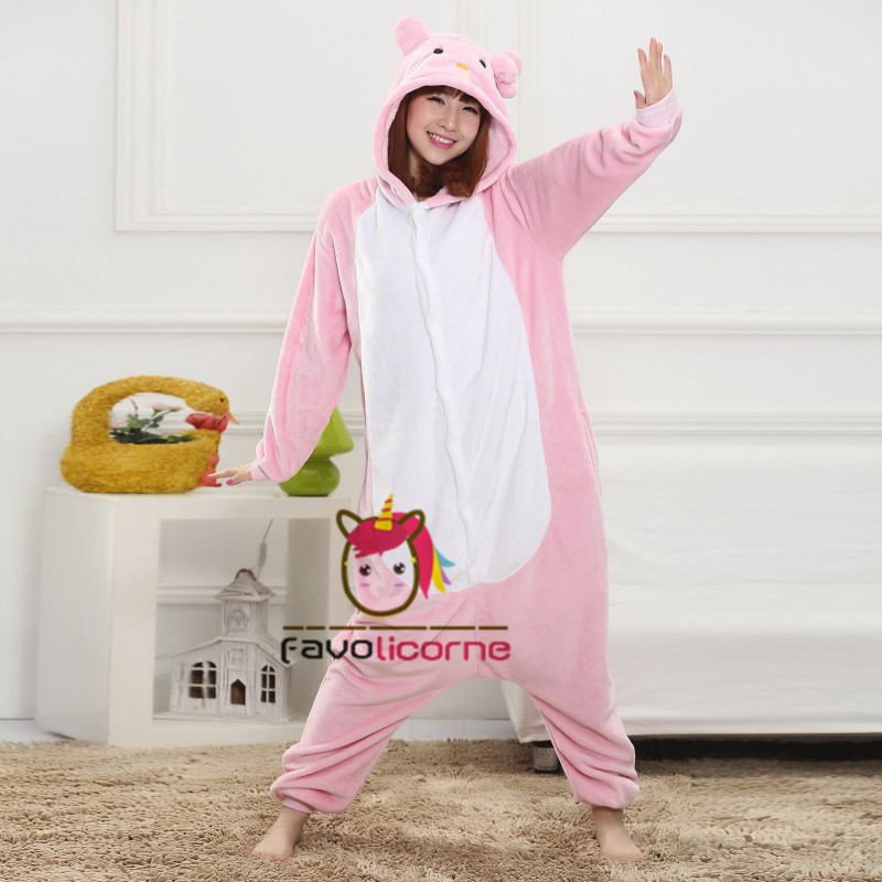 Pyjama chat adulte deals