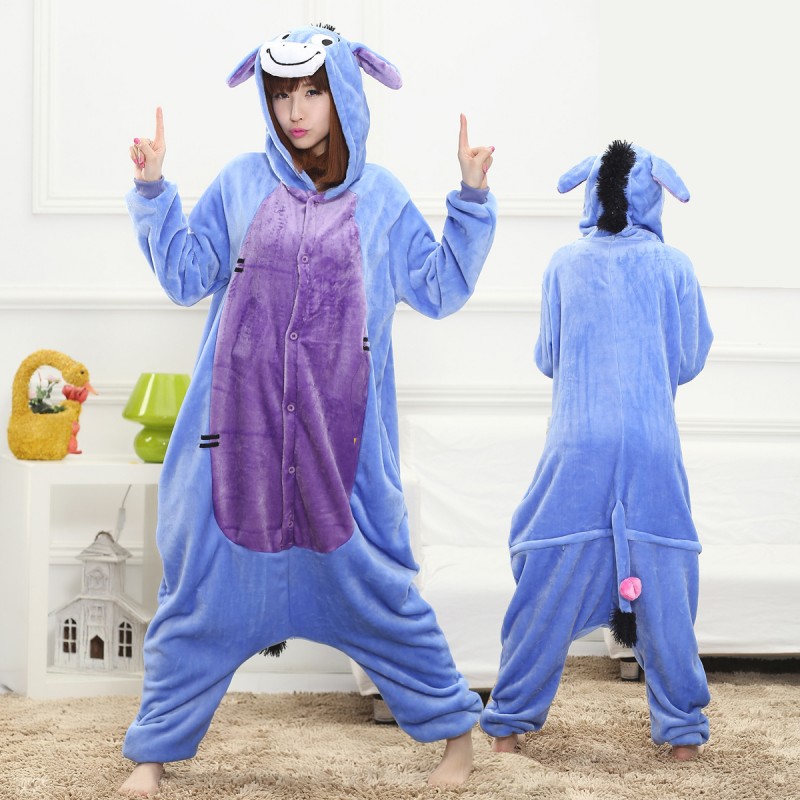 Pyjama Bourriquet Combinaison Femme Homme Déguisement Kigurumi 