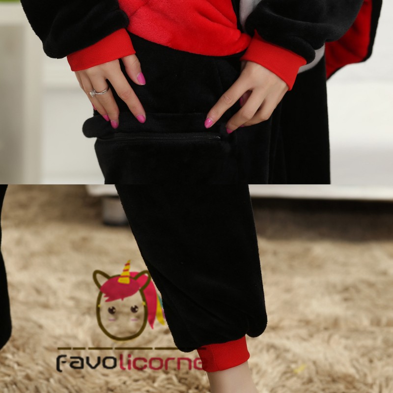 Costume Halloween Adulte Femme - Combinaison Chauve-souris Sans Manches Avec Poches - Grande Taille - Design Effrayant Et Confortable - 7