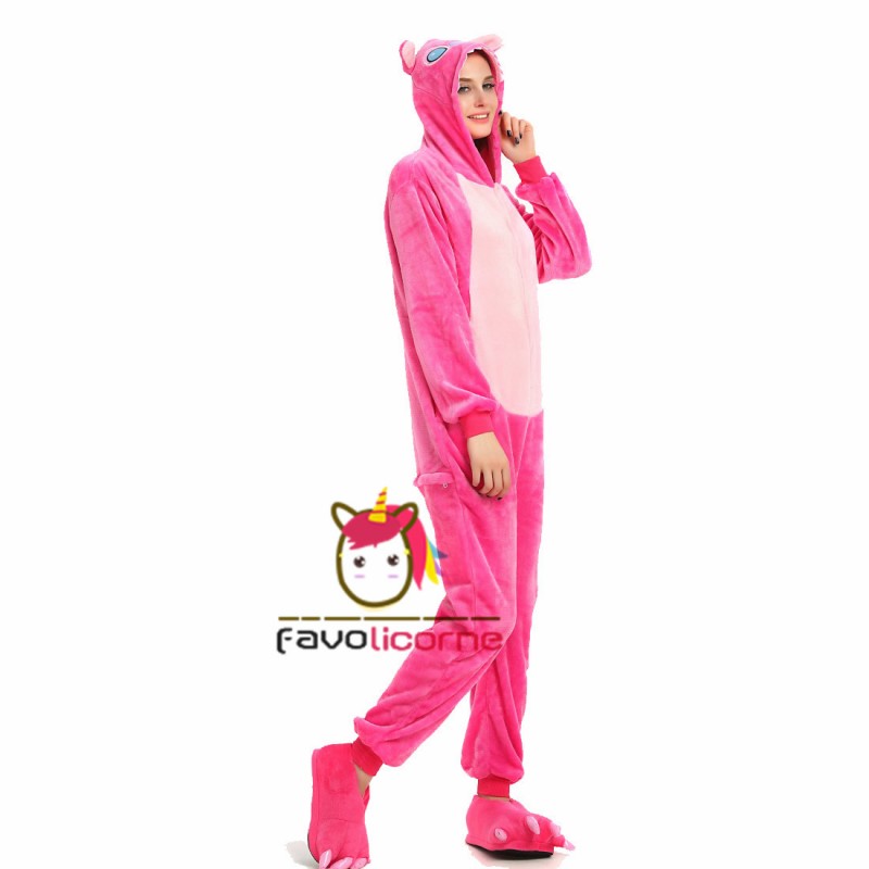 Combinaison pyjama stitch 2025 rose