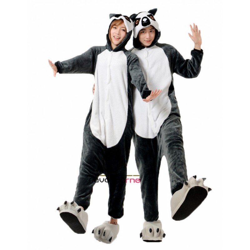 Femme Homme Combinaison Pyjama Lemurien Deguisement Kigurumi Favolicorne