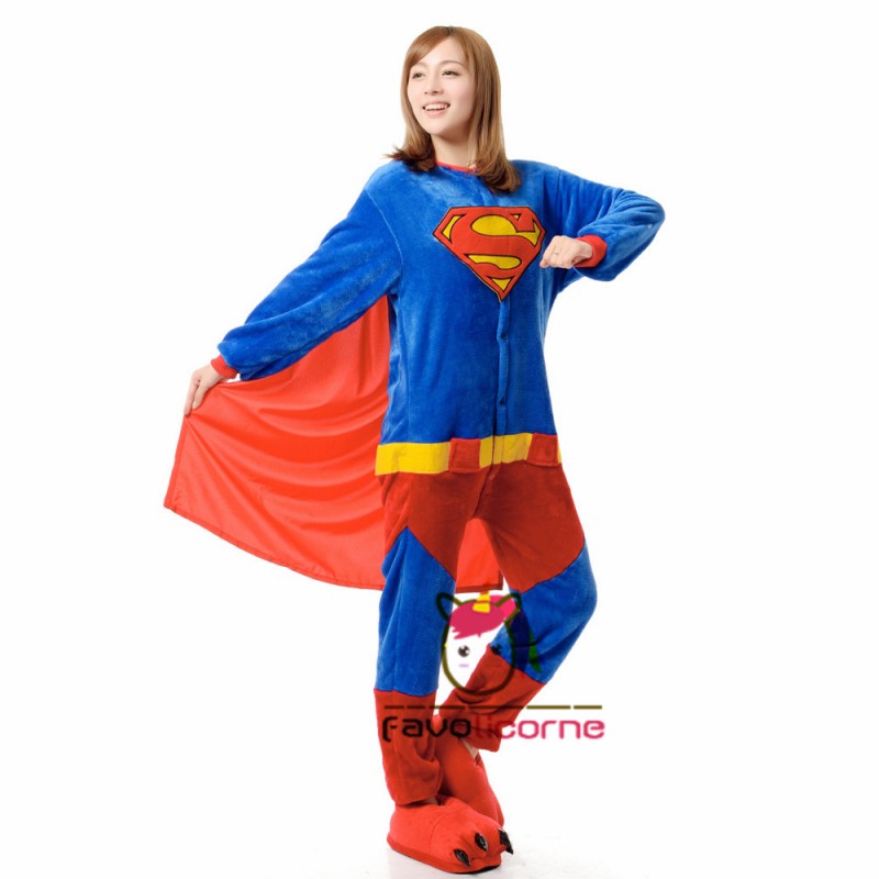 Femme Homme Combinaison Pyjama Superman D guisement Kigurumi