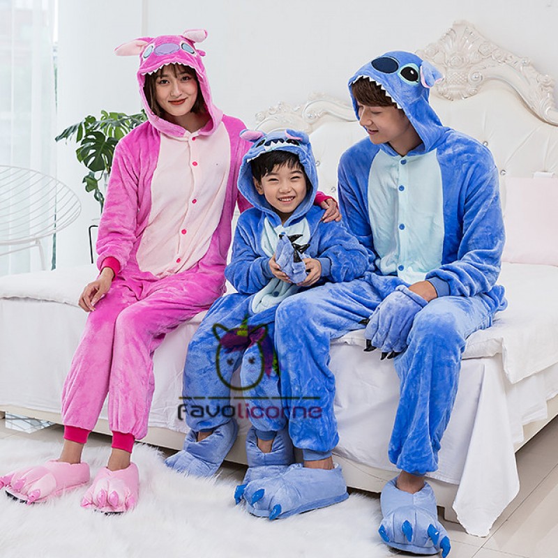 Pyjama Combinaison Stitch Family Matching Déguisement Kigurumi 