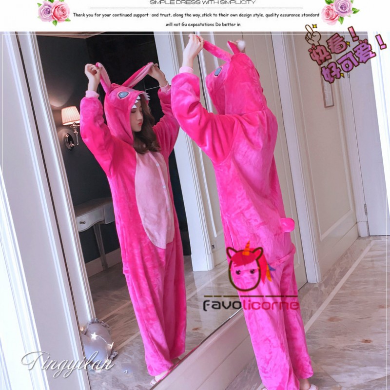 Pyjama Combinaison Stitch Rose