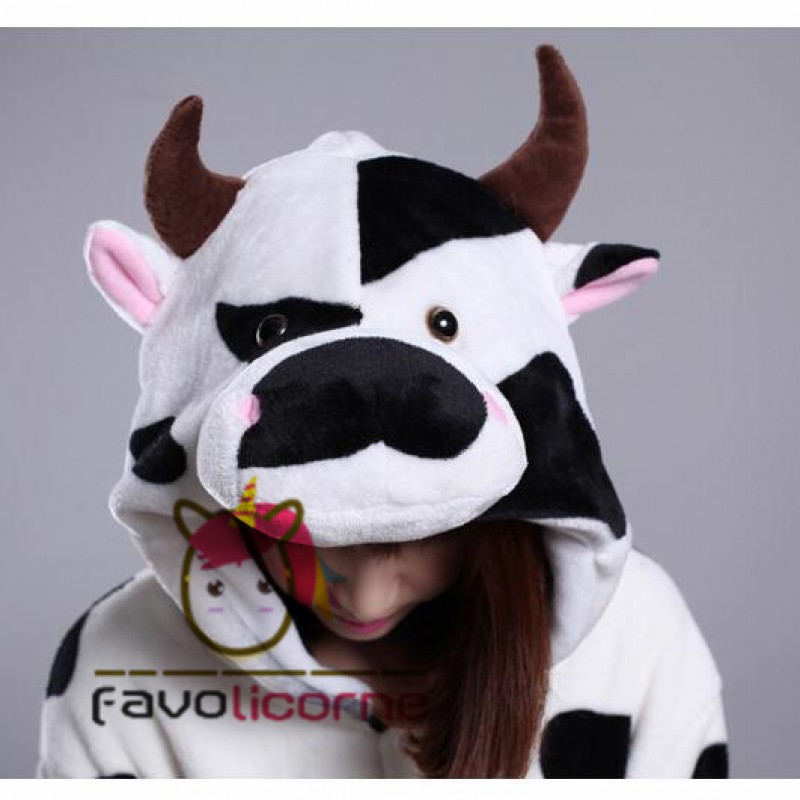 Pyjama Combinaison Vache Adulte Cosplay Deguisement Kigurumi Favolicorne