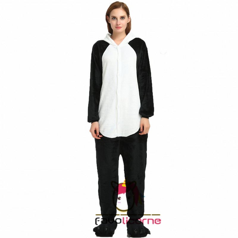 Combinaison Pyjama Panda Roux Animaux Déguisement Polaire - Kigurumi