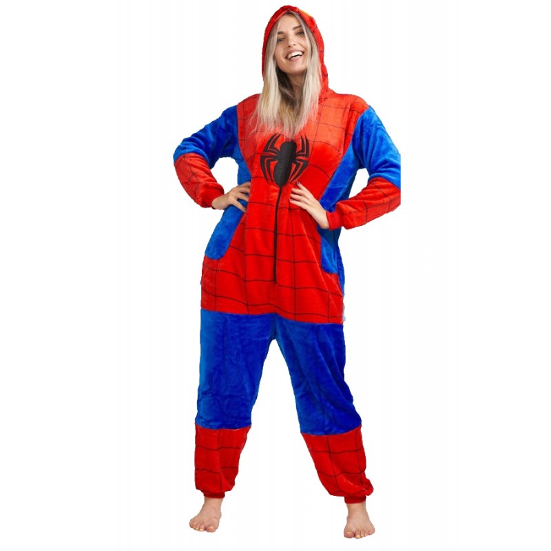 Déguisement Kigurumi Spiderman Pyjama Femme Homme Pyjama Combinaison