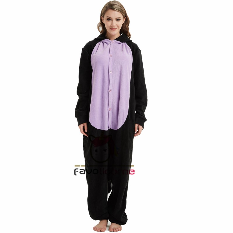 Combinaison Pyjama Chat De Minuit Chat Femme Homme Favolicorne