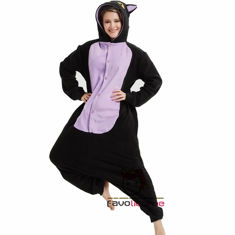 Combinaison Pyjama Chat De Minuit Chat Femme Homme Favolicorne Com