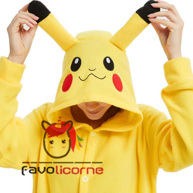 Combinaison pyjama shop pikachu femme