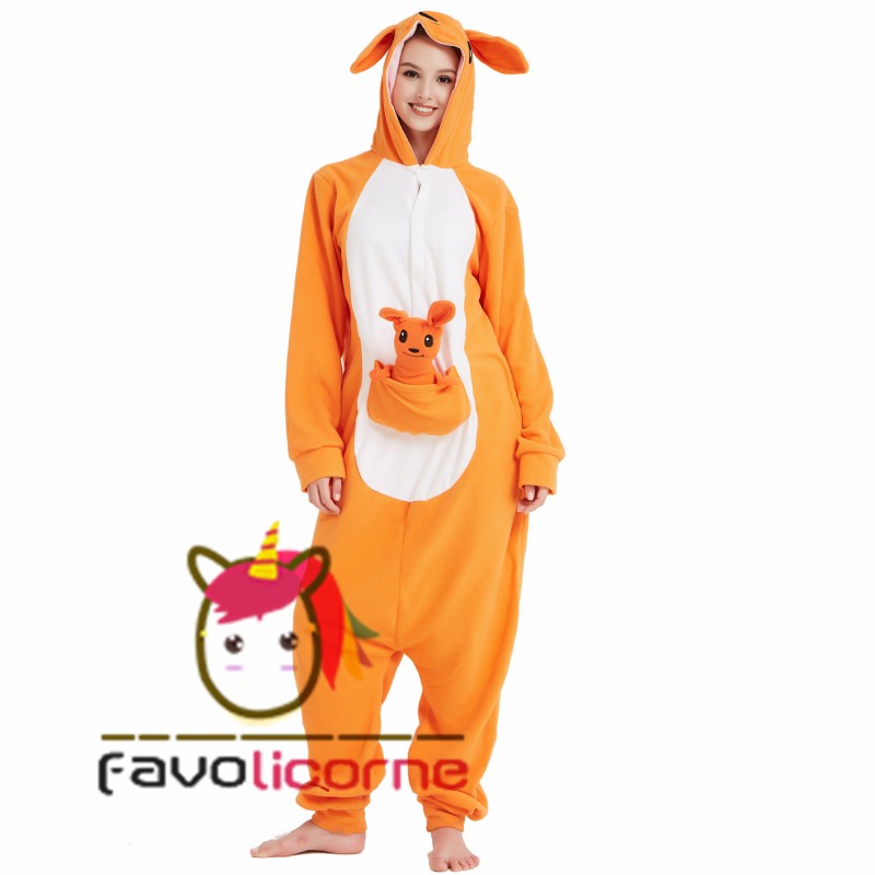Combinaison Pyjama Kangourou Femme Homme Favolicorne