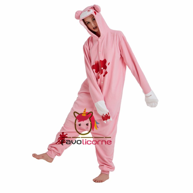 Combinaison pyjama fortnite ours rose sales