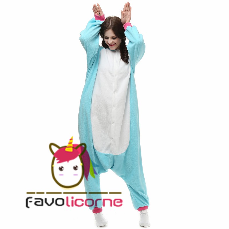 Pyjama Licorne Bleu