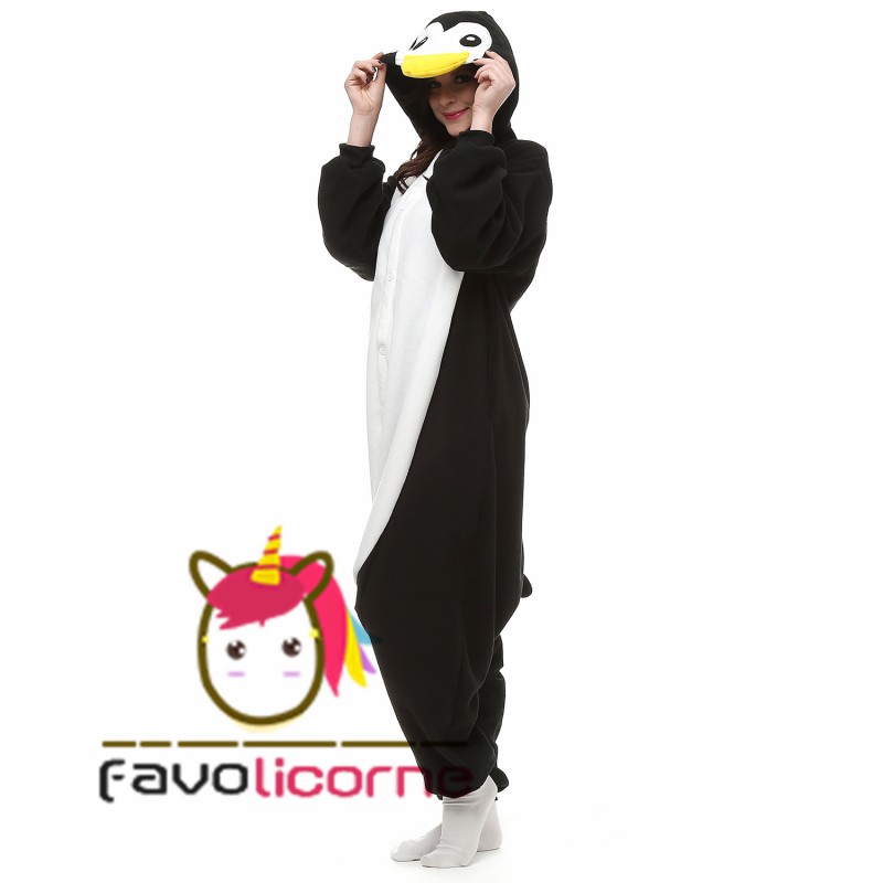 Combinaison Pyjama Pingouin Femme Homme Favolicorne