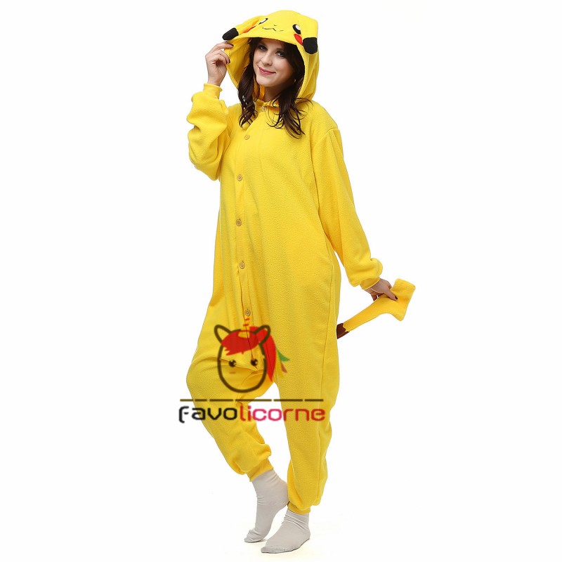 Combinaison Pyjama Pikachu Adulte Enfant Favolicorne