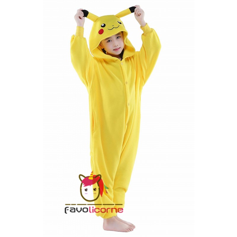 Combinaison Pyjama Pikachu Adulte Enfant