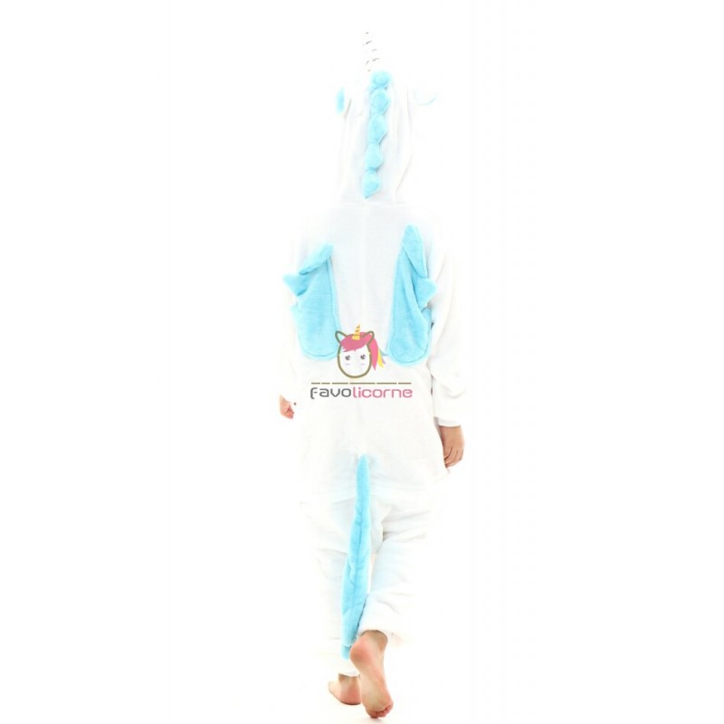 WDRHC Pyjama Licorne Grenouillère Enfant – Onesie Flanelle Doux Licorne & Animaux – Cosplay Noël & Déguisement