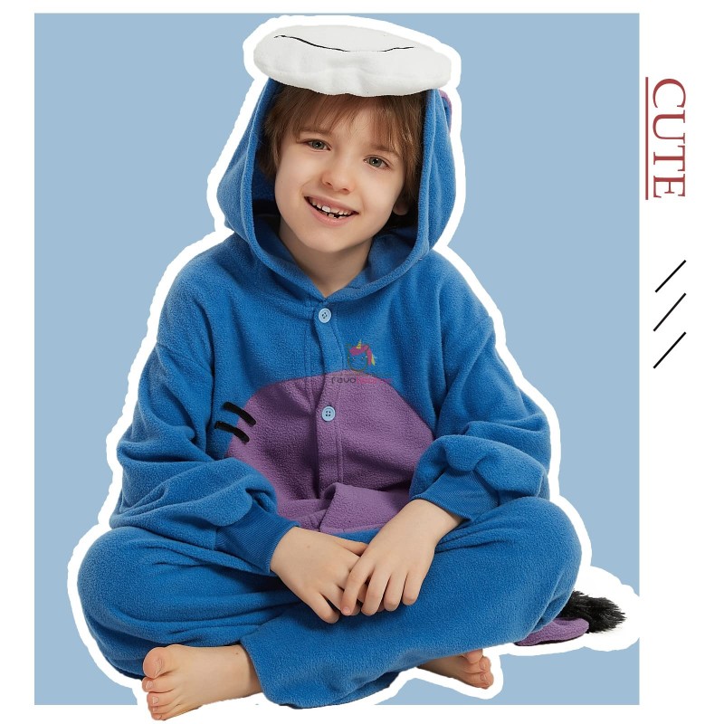 Déguisement Dinosaure Pour Enfant – Costume Onesie Avec Capuche, Pyjama Halloween, Carnaval Et Cosplay Pour Garçons Et Filles