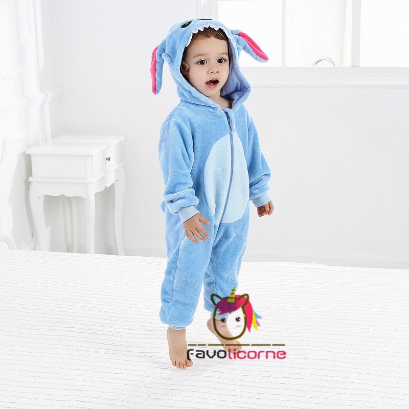 Pyjama Combinaison Stitch Bébé Déguisement Kigurumi 