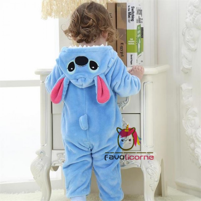 Pyjama Combinaison Stitch Bébé Déguisement Kigurumi 