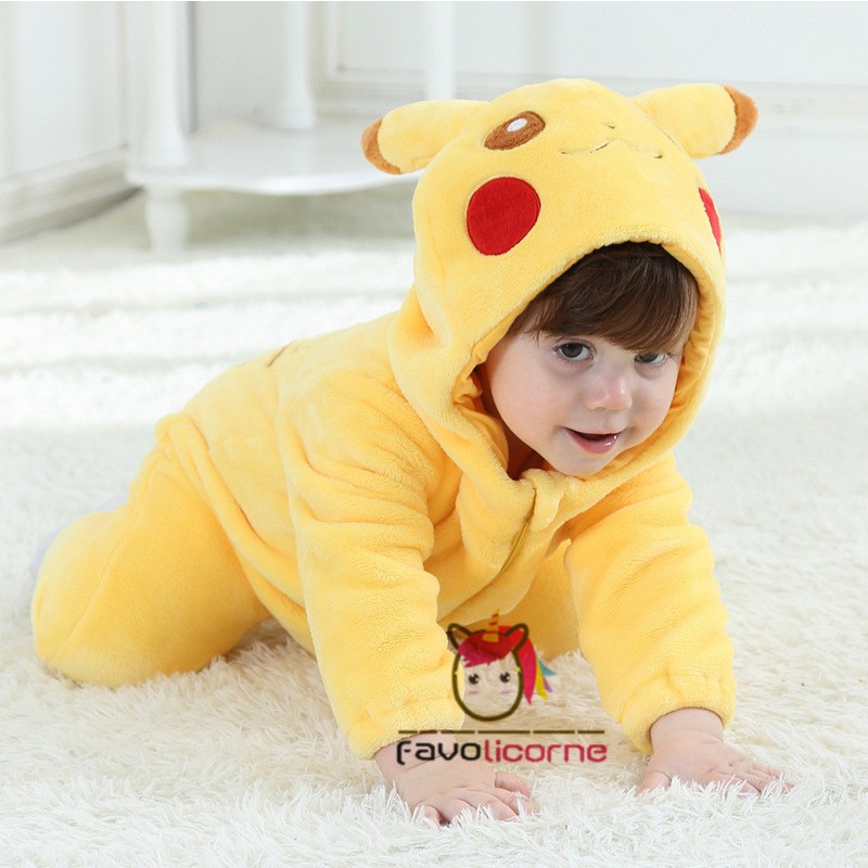Pyjama Combinaison Pokemon Pikachu B b D guisement Kigurumi
