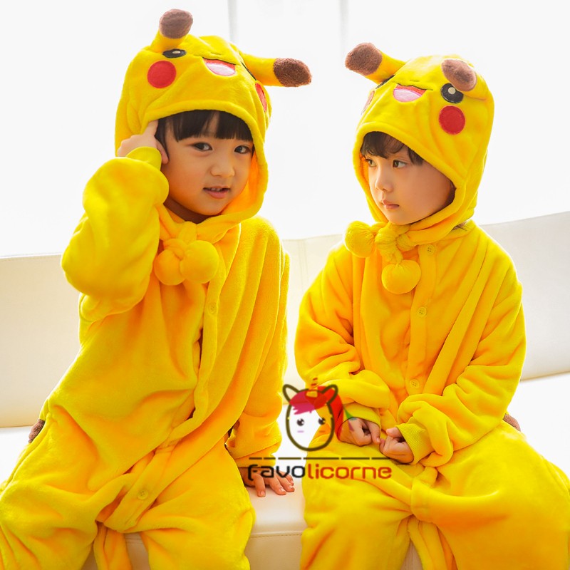 Déguisement/Pyjama Pikachu pour Enfant : Garçon et Fille – La