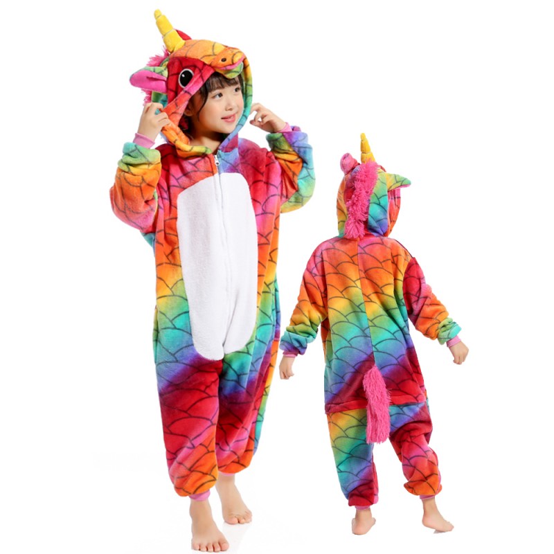 Harry Bear Pyjama Licorne Fille - Combinaison Polaire Licorne Avec Capuche 3D Enfant