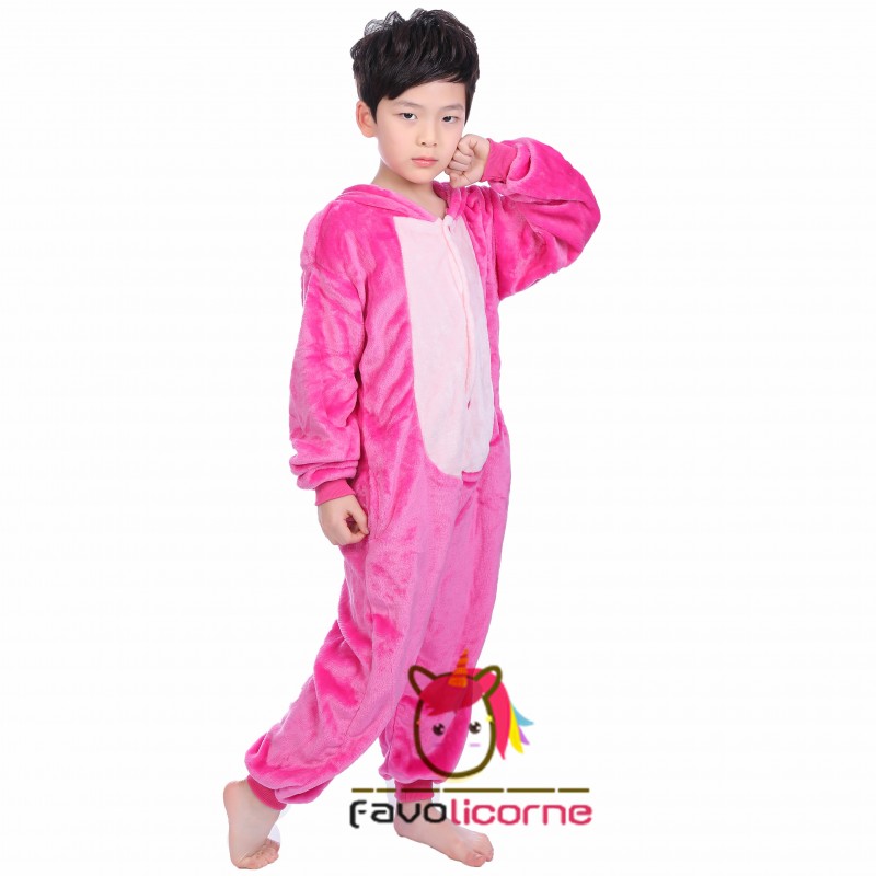 Combinaison Pyjama Enfant Stitch Rose Deguisement Kigurumi Deguisement Kigurumi Favolicorne