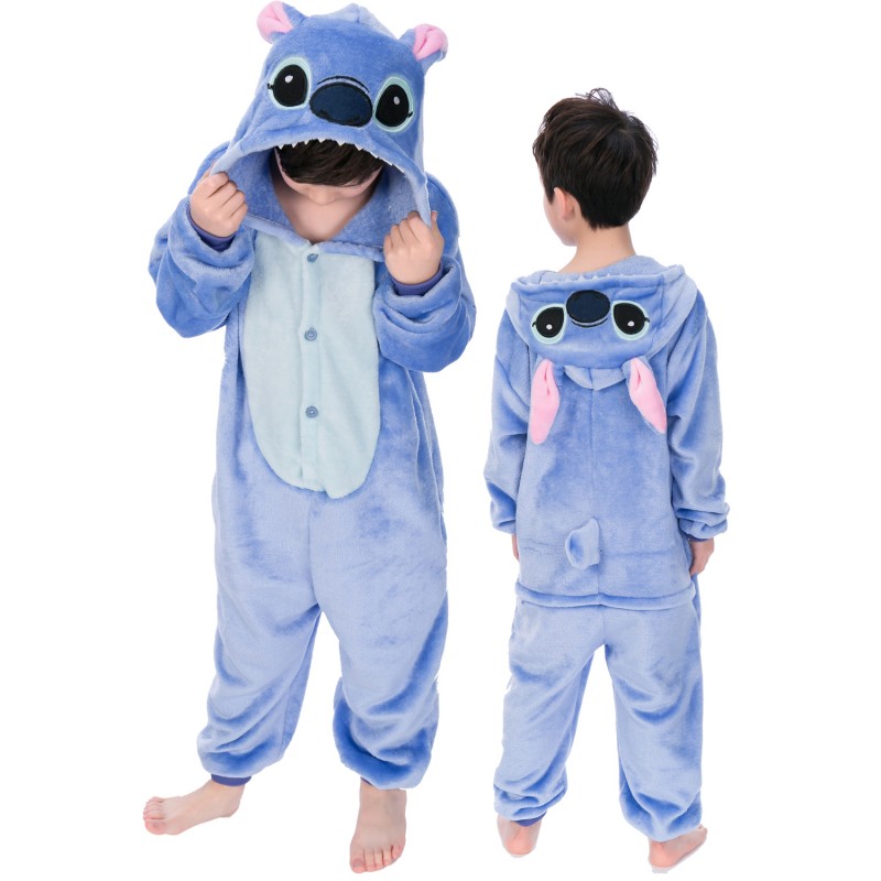 Combinaison Vêtements de nuit adultes Stitch Costumes taille unique Enfants  Lilo_y