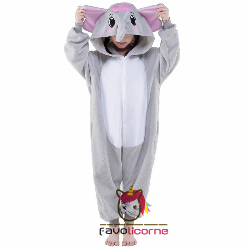 Combinaison Pyjama Enfant Elephant Deguisement Kigurumi Deguisement Kigurumi Favolicorne