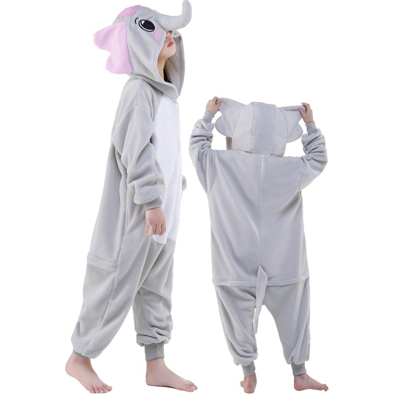 Combinaison Pyjama Enfant Éléphant Déguisement Kigurumi Déguisement Kigurumi  