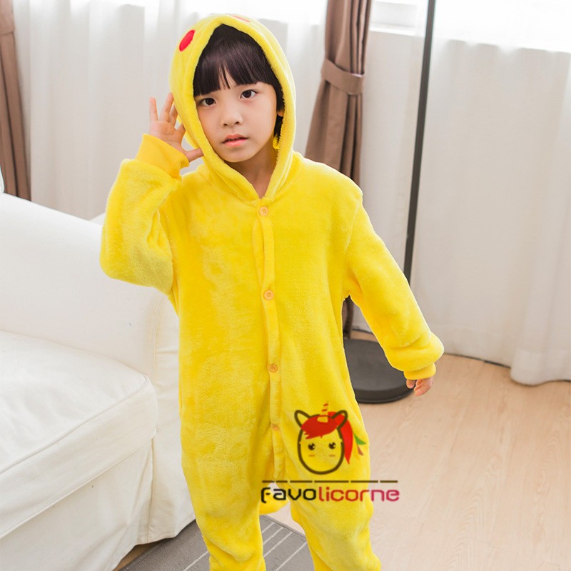 Combinaison pyjama pikachu discount garcon
