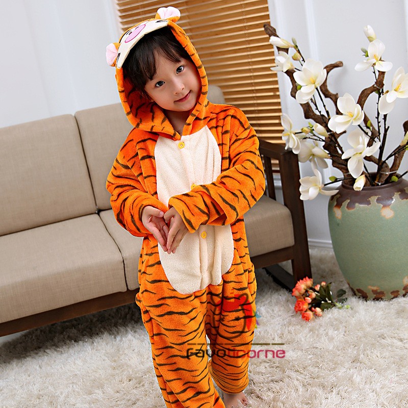 Pyjama Enfant Hiver Polaire Ours - Ensemble 2 Pièces Manches Longues, Garçon/fille 0-6 Ans, Doux Et Chaud