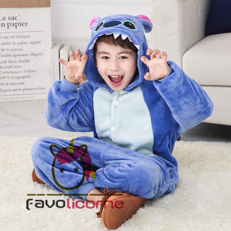 Combinaison Enfant Stitch Déguisement Kigurumi Déguisement