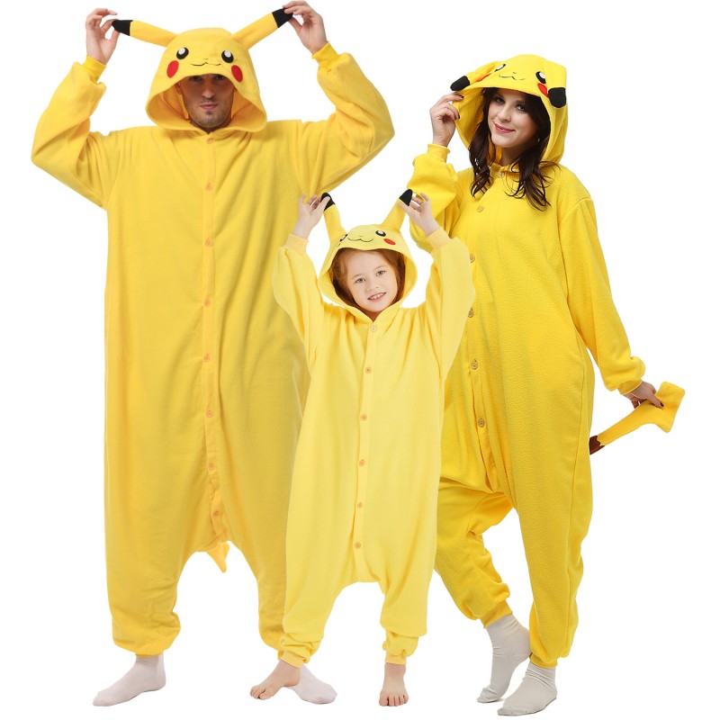 Déguisement Kigurumi Pikachu Pyjama Femme Homme Pyjama Combinaison