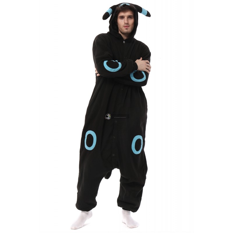 Deguisement Kigurumi Pokemon Umbreon Pyjama Femme Homme Pyjama Combinaison