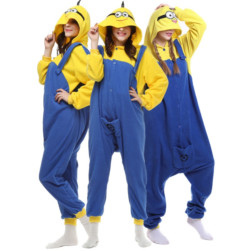 Déguisement Kigurumi Minions Pyjama Femme Homme Pyjama Combinaison