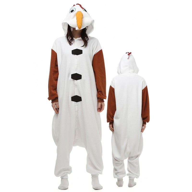 Déguisement Kigurumi Olaf Pyjama Femme Homme Pyjama Combinaison