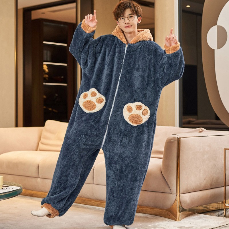 Combinaison d hiver adulte ours Onesie pyjama Animal Kigurumi