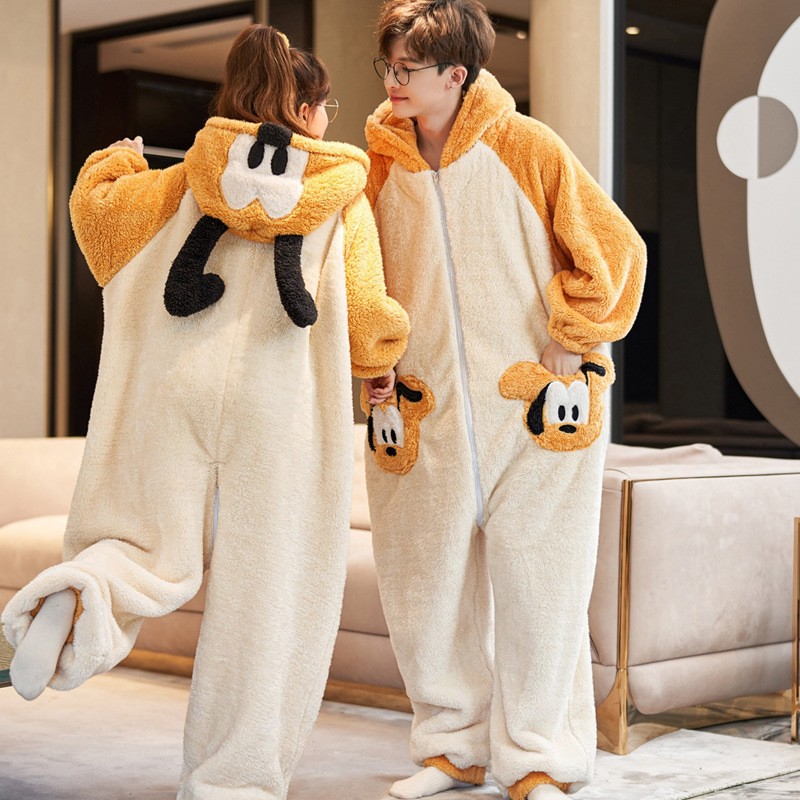 Pyjama unisexe pour adulte pyjama de Noel assorti avec des animaux