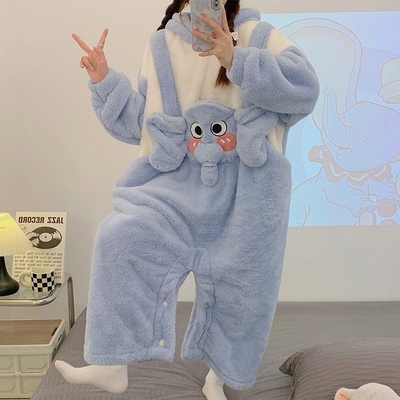 Pyjama Onesie Capybara à Capuche - Combinaison Unisexe En Polaire, Costume D'Halloween Ou Vêtement De Nuit Drôle
