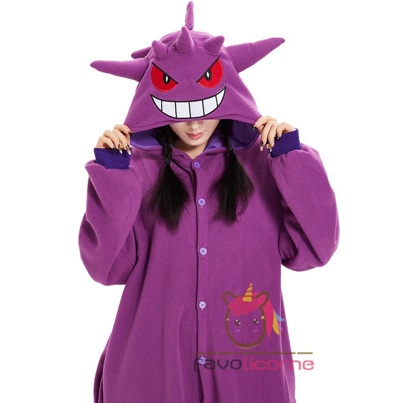 Adult Pokémon Gengar Costume Onesie | Pokémon Costumes