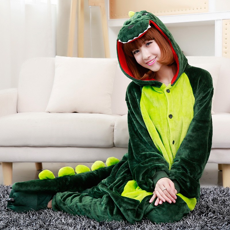 Adulte Animaux Pyjama Dinosaure Combinaison Déguisement Kigurumi 