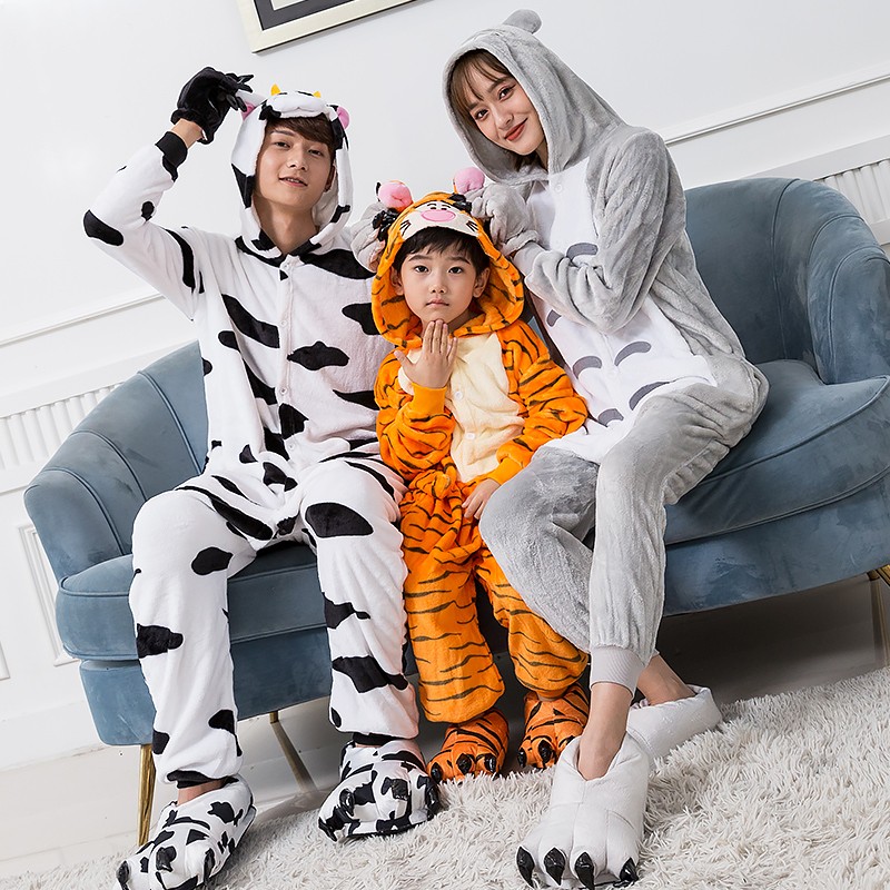 Adulte & Enfants Animaux Pyjama Combinaison Déguisement Kigurumi 