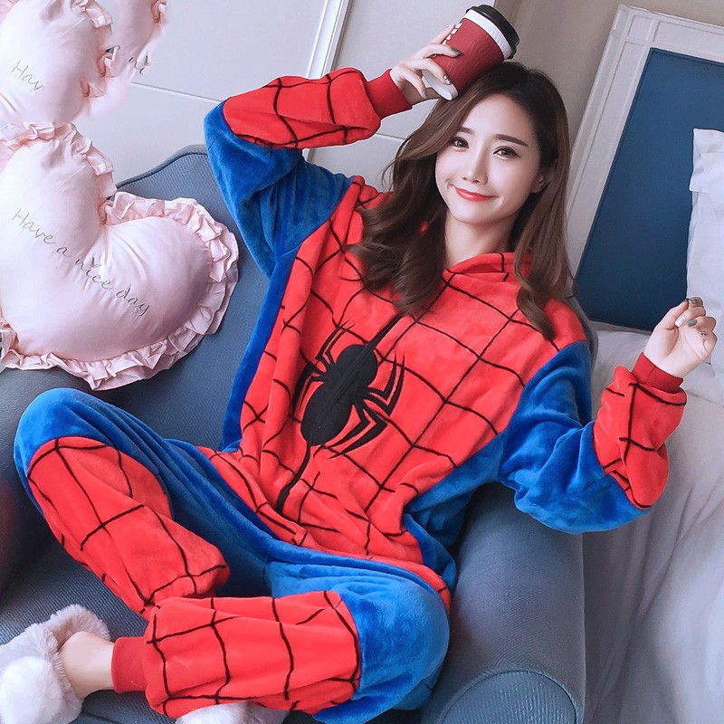 Déguisement Kigurumi Spiderman Pyjama Femme Homme Pyjama Combinaison