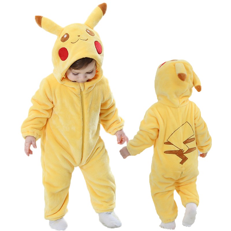 Pyjama Combinaison Pokemon Pikachu Bébé Déguisement Kigurumi 