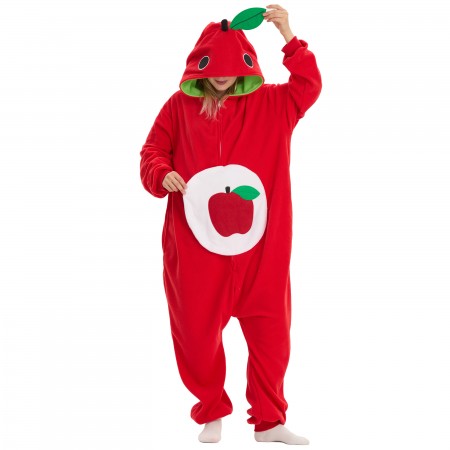Déguisement Pomme Onesie pour adultes combinaison pyjama décontractée