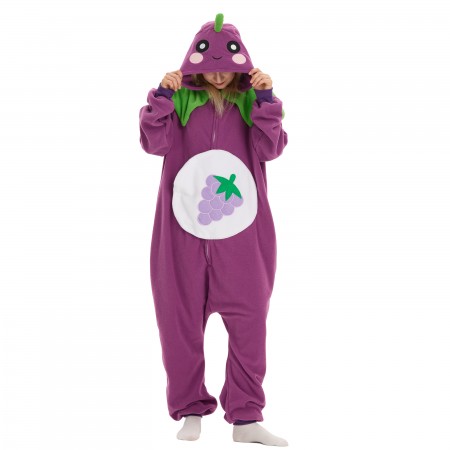 Déguisement Raisin Onesie pour adultes combinaison pyjama décontractée